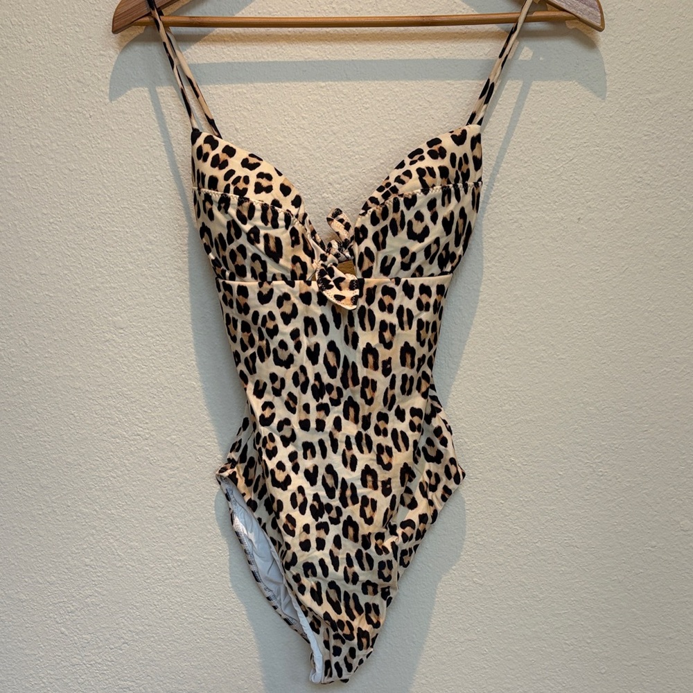 Vix Scarlet Knot One-Piece Swim - Animal Print